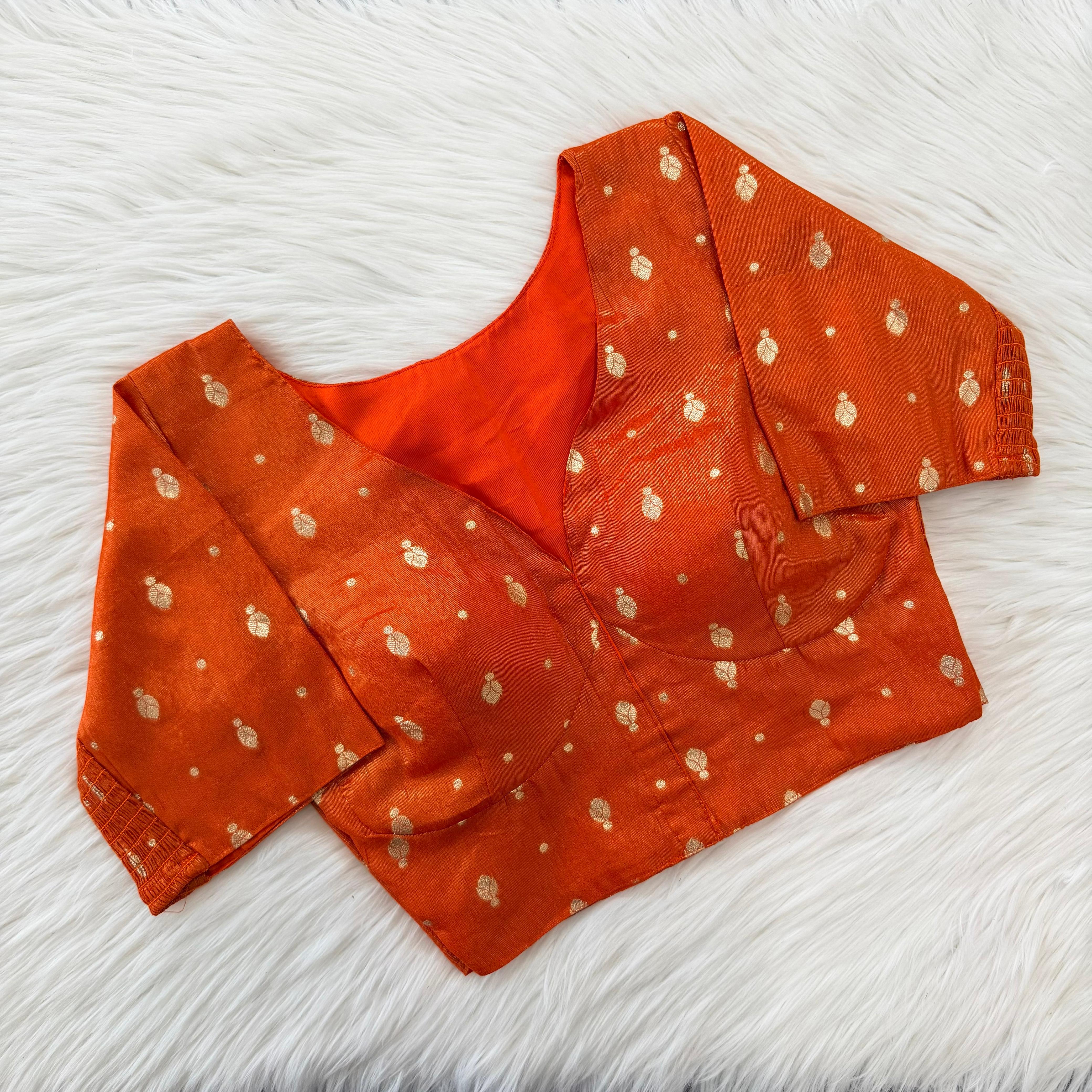 Banarasi Silk Flexible Side-Elastic Blouse